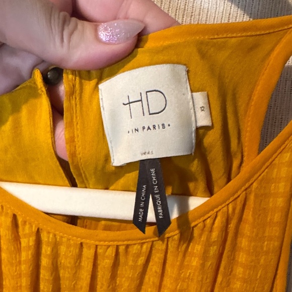 HD in Paris Sunlit Yellow Lace Maxi Dress BEAUTIFUL double lined sz XS - Picture 2 of 5